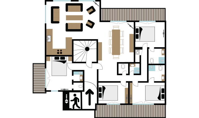 Plan Appartement Bellevue Cœur Courchevel 1850