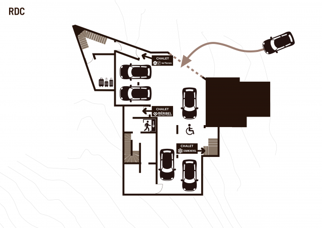 plans chalets Ground floor
